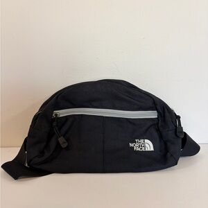 The North Face Black Fanny Pack With Zip Close Compartments Adjustable Belt